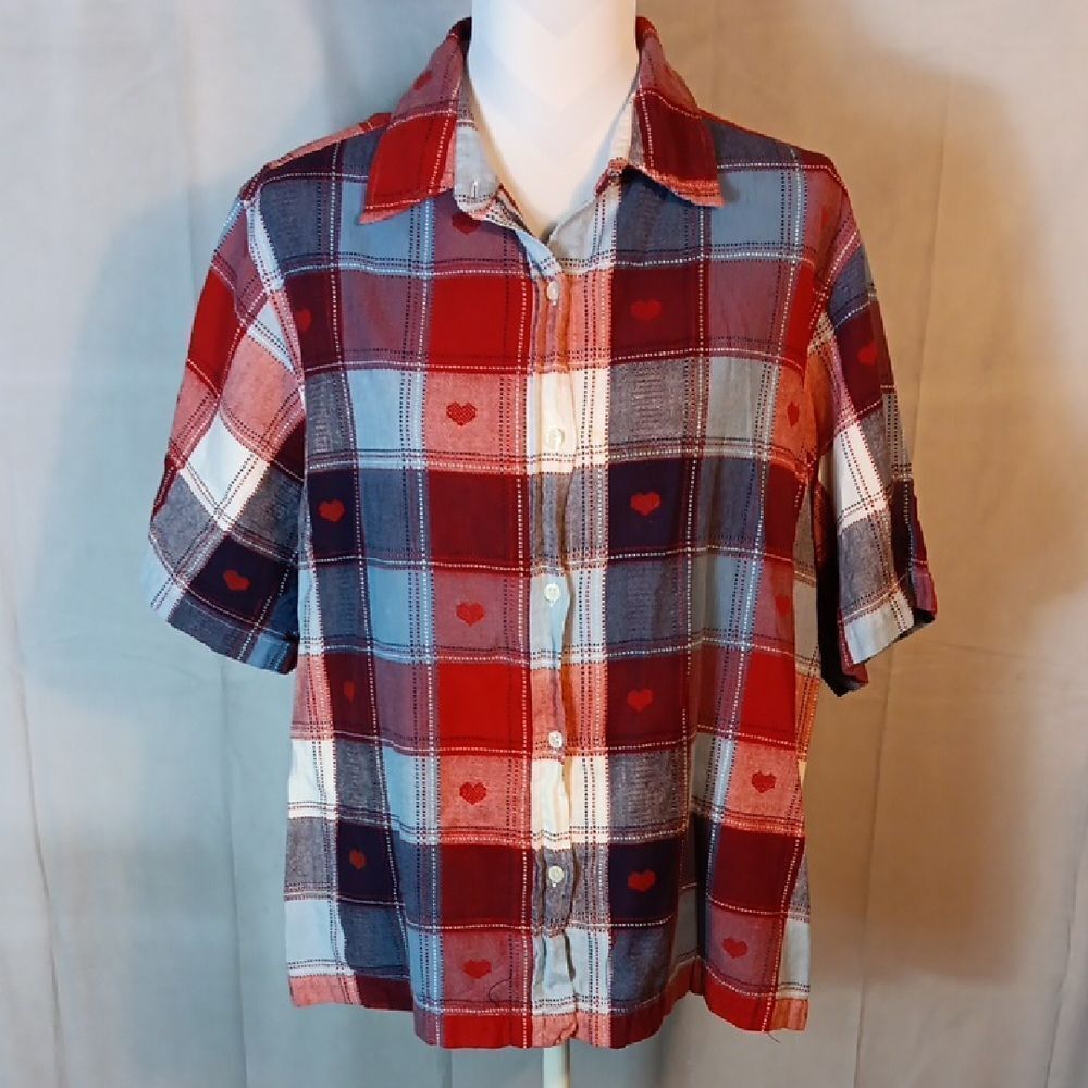 Carolina Blues Plaid Shirt - Red and Blue